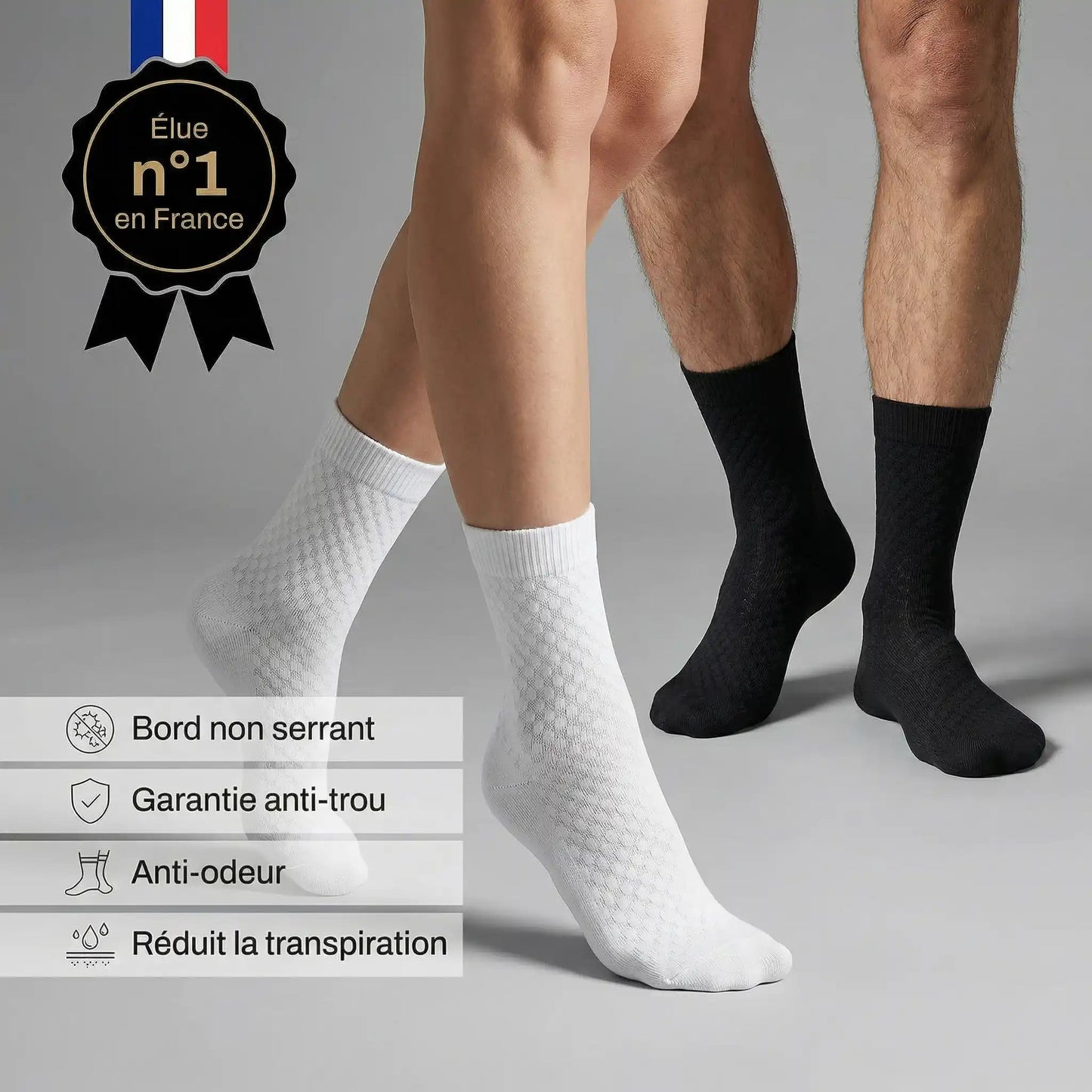 CHAUSSETTES MEWIRA MI-HAUTES EN FIBRE DE BAMBOU PREMIUM