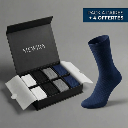 CHAUSSETTES MEWIRA MI-HAUTES EN FIBRE DE BAMBOU PREMIUM