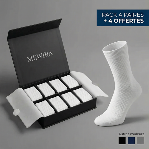 CHAUSSETTES MEWIRA MI-HAUTES EN FIBRE DE BAMBOU PREMIUM