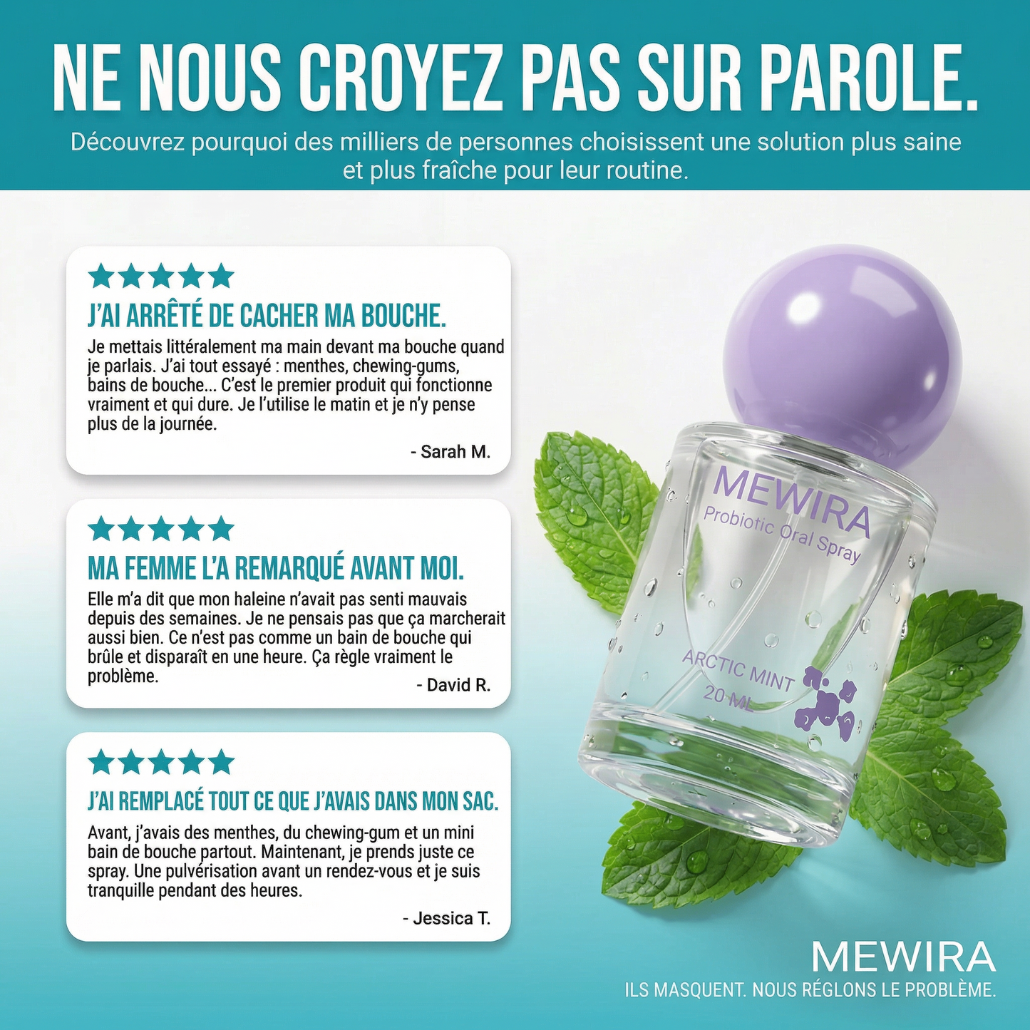 Mewira - Spray buccale probiotique