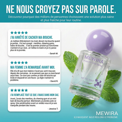 Mewira - Spray buccale probiotique