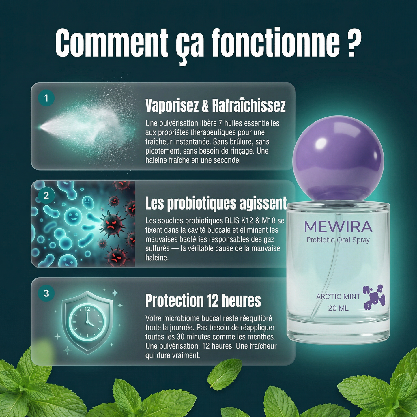 Mewira - Spray buccale probiotique